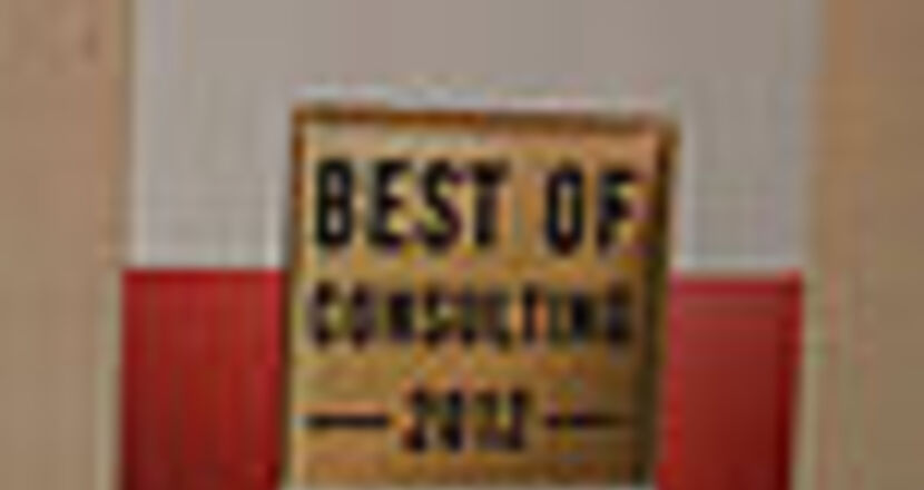 Foto auf dem ein Best-of-Consulting Plakat zu sehen ist