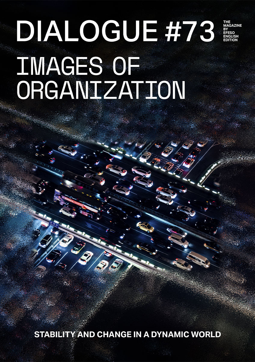 Cover of the DIALOGUE magazine, issue 73, Images of Organization