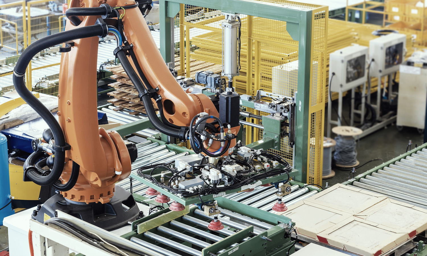 ROI Warehouse 4.0 Bild eines Roboterarms